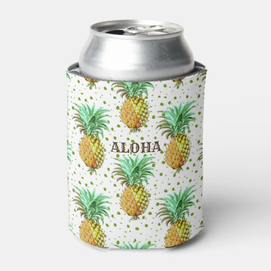 Rafraîchisseur Pour Canette Aloha Pineapple Motif (Can devant)
