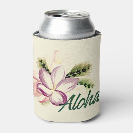 Rafraîchisseur Pour Canette Aloha Plumeria (Can devant)