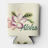 Rafraîchisseur Pour Canette Aloha Plumeria (Devant)