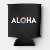 Rafraîchisseur Pour Canette Aloha Rainbow Island Hawaii Pride LGBTQ (Devant)