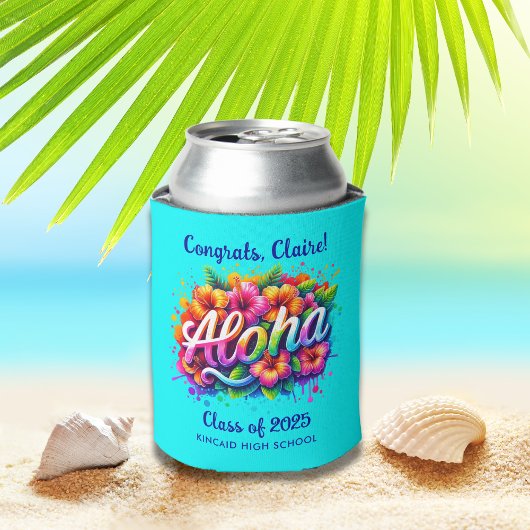 Rafraîchisseur Pour Canette Aloha Tropical Graduation