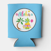 Rafraîchisseur Pour Canette Aloha Tropical Luau (Devant)
