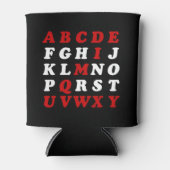 Rafraîchisseur Pour Canette Alphabet anglais (Devant)