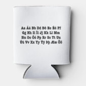 Rafraîchisseur Pour Canette Alphabet islandais [Íslenska Stafrófið] (Devant)