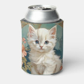 Rafraîchisseur Pour Canette Alphonse Mucha Style Chat blanc (Can Dos)