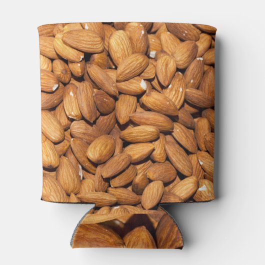 Rafraîchisseur Pour Canette Amandes grillées en gros plan : vue délicieuse. (Dos)