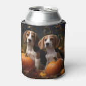 Rafraîchisseur Pour Canette American Anglais Foxhound Puppy Automne Delight (Can devant)
