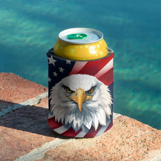 Rafraîchisseur Pour Canette American Eagle, USA, 4 juillet, (Piscine in situ)