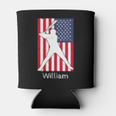 Rafraîchisseur Pour Canette American Flag Baseball personnalisé (Dos)