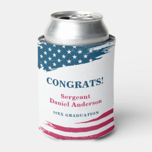 Rafraîchisseur Pour Canette American Flag Graduation Party Can Coolers