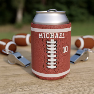 Rafraîchisseur Pour Canette American Football Nom Anniversaire Fête Can Cooler