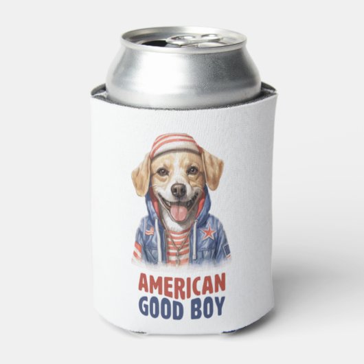 Rafraîchisseur Pour Canette American GoodBoy Dog US Jacket en juillet (Can devant)