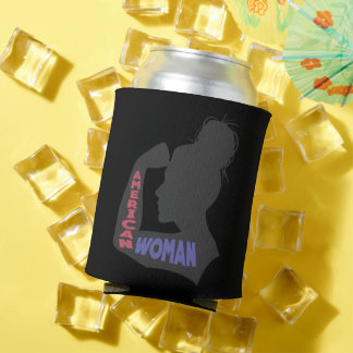 Rafraîchisseur Pour Canette American Woman gris foncé