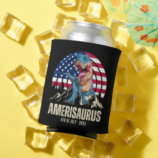 Rafraîchisseur Pour Canette Amerisaurus 4 juillet Drapeau Américain Patriotiqu