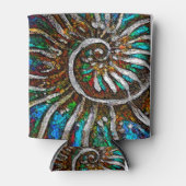 Rafraîchisseur Pour Canette Ammonite Abstraite (Devant)