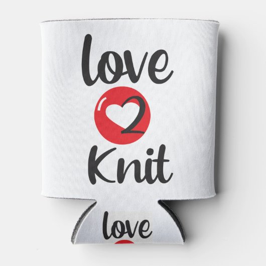 Rafraîchisseur Pour Canette amour 2 Knit (Devant)