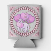 Rafraîchisseur Pour Canette Amour de chat pour le cœur (Dos)