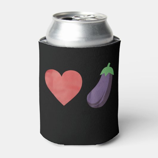 Rafraîchisseur Pour Canette Amour Eggplant Funny Gay Pride LGBTQ (Can devant)