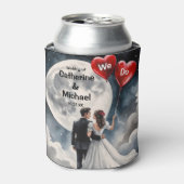 Rafraîchisseur Pour Canette Amour romantique sur Cloud Neuf Mariage Fairytale (Can devant)