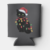 Rafraîchisseur Pour Canette Amoureux des chats noir Noël Kitten Cadeau Chat Ma (Devant)