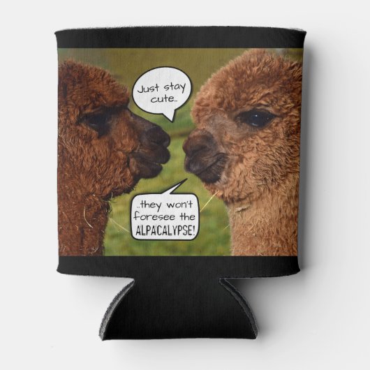 Rafraîchisseur Pour Canette Amusant Alpaca Alpacalypse schéma (Devant)