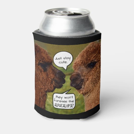 Rafraîchisseur Pour Canette Amusant Alpaca Alpacalypse schéma (Can Dos)