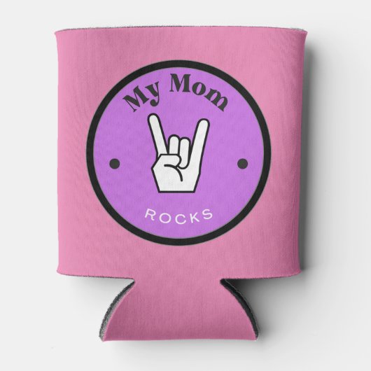 Rafraîchisseur Pour Canette Amusant ! Can Cooler - Ma maman ROCKS! (Devant)