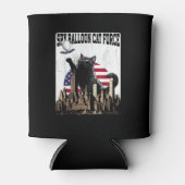 Rafraîchisseur Pour Canette Amusant chat Spy Balloon (Devant)