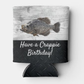 Rafraîchisseur Pour Canette Amusant Cool Crappie Pêche jeu d'anniversaire (Devant)