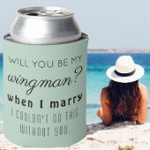 Rafraîchisseur Pour Canette Amusant Groomsman Mariage Proposition Élégant Luxe