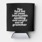 Rafraîchisseur Pour Canette Amusant Humour enseignant anglais utilisation corr (Devant)