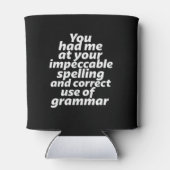 Rafraîchisseur Pour Canette Amusant Humour enseignant anglais utilisation corr (Dos)