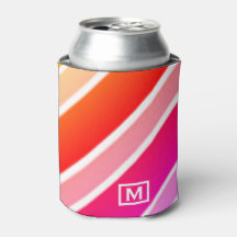 Amusant Joueur rayé Art Moderne Cool Monogramme