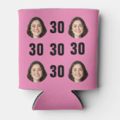 Rafraîchisseur Pour Canette Amusant Unique 30e anniversaire Photo Cool Retro (Devant)