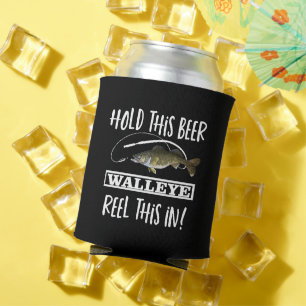 Rafraîchisseur Pour Canette Amusante bière Walleye Pun de pêche peut refroid