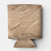 Rafraîchisseur Pour Canette Ancien tissu brun : arrière - plan texturé. (Dos)