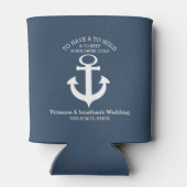 Rafraîchisseur Pour Canette Ancre marine Bleu (Dos)