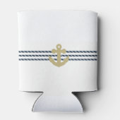 Rafraîchisseur Pour Canette Ancre nautique, Corde (Dos)