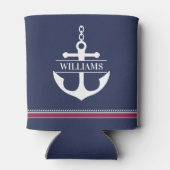 Rafraîchisseur Pour Canette Ancre personnalisée Nautique (Dos)
