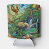 Rafraîchisseur Pour Canette Animals living together throw pillow (Dos)