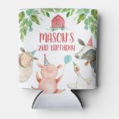 Rafraîchisseur Pour Canette Animaux de ferme Barnyard Boy Farmhouse Red Cow Pi (Devant)