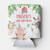 Rafraîchisseur Pour Canette Animaux de ferme Barnyard Boy Farmhouse Red Cow Pi (Dos)