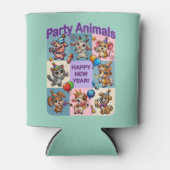 Rafraîchisseur Pour Canette Animaux de fête "Bonne année" (Devant)