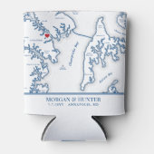 Rafraîchisseur Pour Canette Annapolis Kent Island Carte Mariage Faveur Boire (Devant)