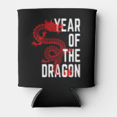 Rafraîchisseur Pour Canette Année du Dragon rouge blanc (Devant)