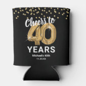 Rafraîchisseur Pour Canette Anniversaire adulte encourage à 40 ans (Dos)