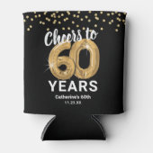 Rafraîchisseur Pour Canette Anniversaire adulte encourage à 60 ans (Devant)