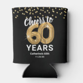 Rafraîchisseur Pour Canette Anniversaire adulte encourage à 60 ans (Dos)