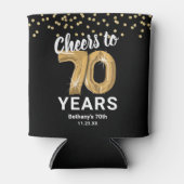 Rafraîchisseur Pour Canette Anniversaire adulte encourage à 70 ans (Devant)