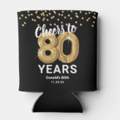 Rafraîchisseur Pour Canette Anniversaire adulte encourage à 80 ans (Dos)